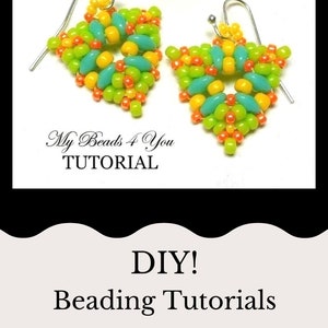 Beading Patterns, DIY Jewelry Making, Seed Bead Earrings Tutorial, Jewelry Supplies, MyBeads4You image 10