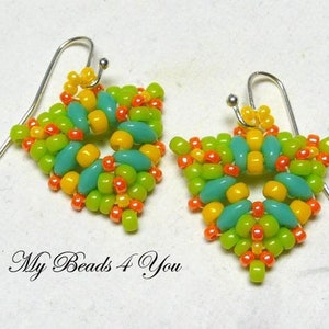 Beading Patterns, DIY Jewelry Making, Seed Bead Earrings Tutorial, Jewelry Supplies, MyBeads4You image 4