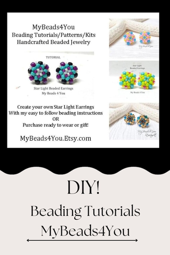 Beaded stud earring patterns deals