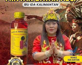 Olio da massaggio originale Minyak Dayak alle erbe con radici di alberi 250 ml