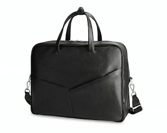 Handcrafted Leather Laptop Bag | Minimalist Business Travel Bag | Office Wear |