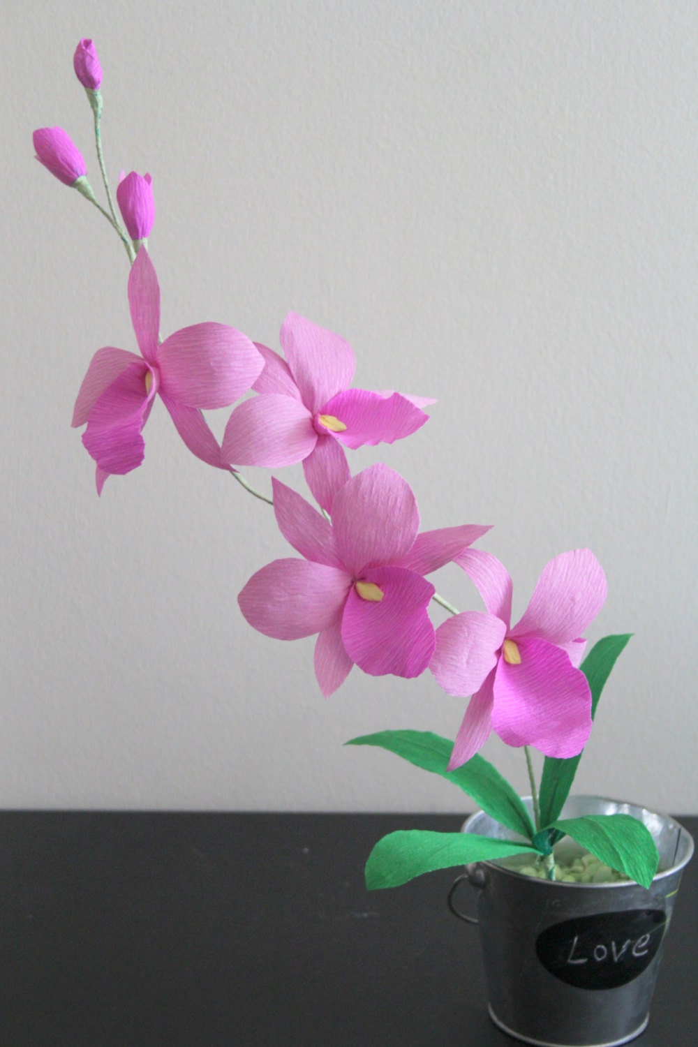 paper orchid crepe paper orchid cattleya orchid Etsy