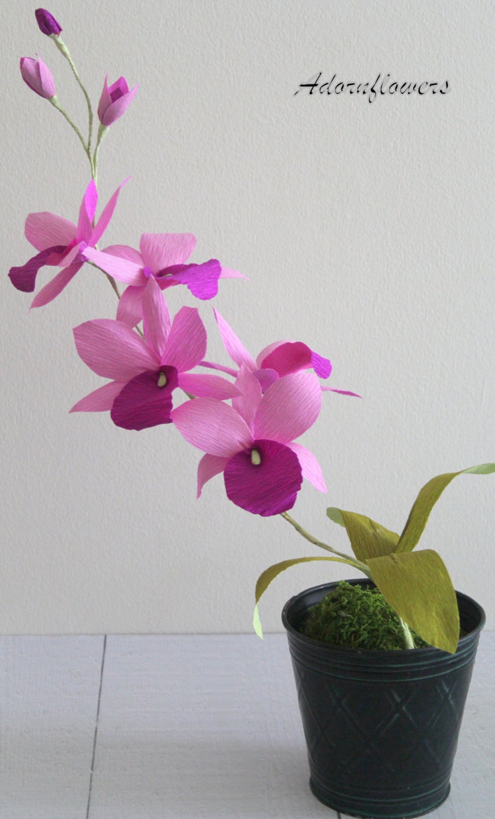 Paper Orchidpaper Flowerscattleya Orchid Etsy