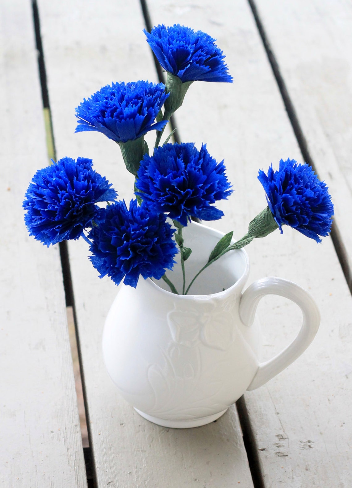 6 Paper Carnations Etsy