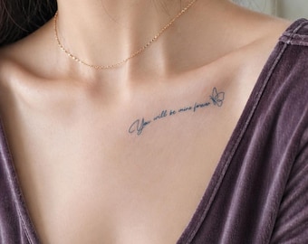 You Will Be Mine Forever-Quote Tattoo