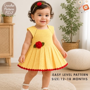18 month fall dress Gubotare Baby Girl Romper Dress Girls Fall Dress Long Sleeve Casual Winter Dresses 12 18 Months (Pink,12-18 Months)