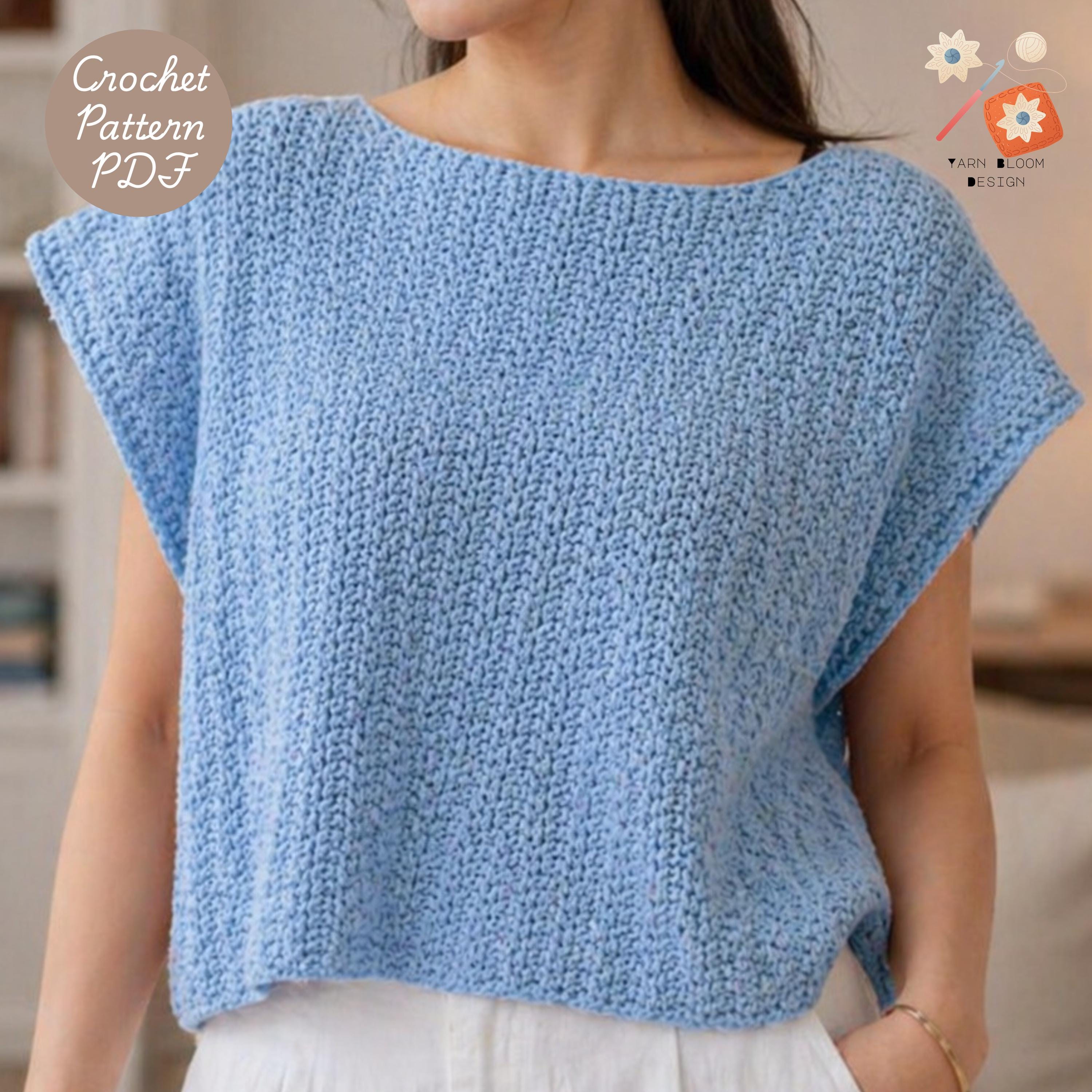 14 Crochet Blouse Patterns with Lace, Wraps, and Off-shoulder Styles 7 Beach Crochet Top Pattern