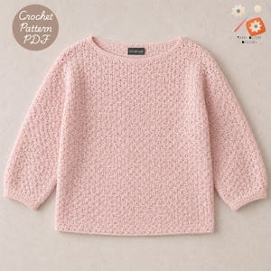 Pink Cloud Handmade Crochet Sweater, Soft Pink Knit Pullover, Women Cozy Loose Fit Top, Lightweight Spring Sweater Gift for Her