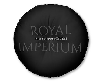 Royal Imperium | round cushion | Black/White