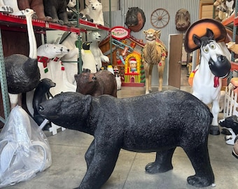 Black Bear Statue, Wildlife Art Sculpture, Unique Gift for Hunters, Rustic Home Decor, American Black Bear Figure, Lodge Style Centerpiece