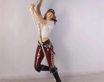 Hanging Lady Pirate Life Size Statue