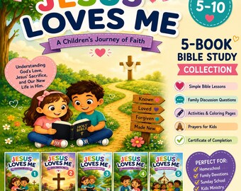 Jesus Loves Me Children's Bible Study Collection | Ages 5-10 (PDF)
