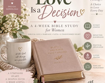 Love Is a Decision | 4-Week Christian Marriage Bible Study for Women | Biblical Love, Marriage & Faith | Printable PDF