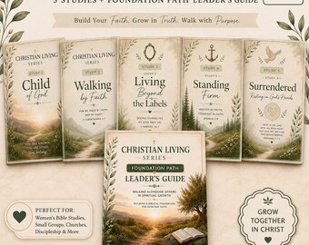 Christian Living Bible Study Bundle | 5 Studies, Leader's Guide (PDF Download)