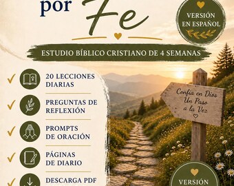 Estudio Bíblico Cristiano para Mujeres de 4 Semanas | Caminando por Fe (Descarga PDF)