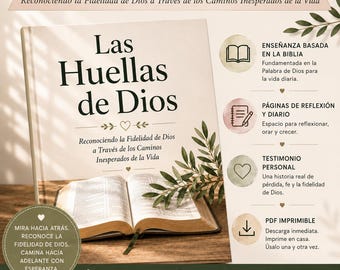 Las Huellas de Dios | Estudio Biblico 4-Semanas | PDF (Digital Download)