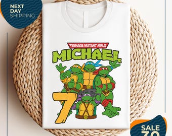 Custom Ninja Turtles Birthday shirt | Ninja Turtles shirt | Custom Turtle Birthday Party Shirts | Turtles | Turtles Shirt | Ninja Turtle