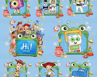 Retro Cowboy Space Ranger PNG Bundle, Disney Toy Story 5 Png, Woody Buzz Jessie Rex Png, You've Got A Friend In Me 2026 Png, Family Trip