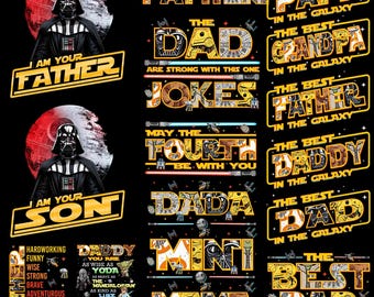 Best Dad In The Galaxy PNG Bundle, Daddy Lover Png, Cartoon Dad Png, Adult Humor Shirt Png, Father's Day, Funny Dad Life, Gift For New Dad