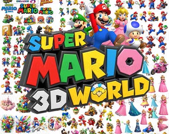 300+ Super Mario PNG Bundle, Super Mario 3D PNG, Mario and Friends Png, Mario Kart Clipart, Princess Peach Png, Luigi Png, Mario Bros Png