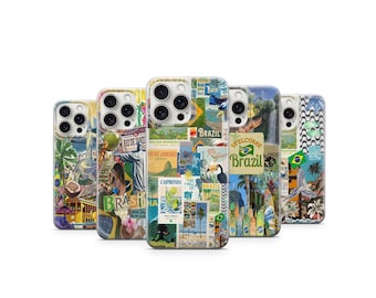 Brazil Collage Phone Case – Rio De Janeiro Aesthetic – Travel  Collage Phone Case Tropical Brazil Cover Wanderlust Case For iPhone Samsung