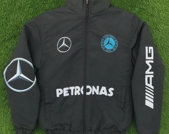 Mercedes Akzent Petronas Steppjacke - Motorsport Racing Wintermantel