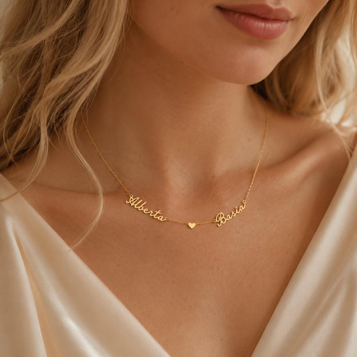 Two Name Handwriting Necklace, Twin Gift, Personalized Jewelry, Custom Name Necklace, Personalized Gifts, Baby Shower, Mother's day Gift mom