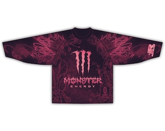 Koszulka Monster Purple – Sublimacja – Oddychająca, trwała tkanina