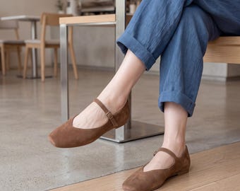 Spring Women Ballet Flats- Soft Slip On Round Toe Casual Shoes- Elegant Korean Style Lightweight Comfortable Dress Flats