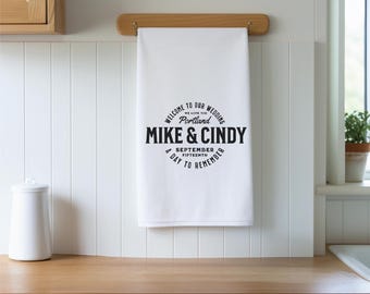 MOTHER'S DAY / / Personalized Recipe Towels / / SET of 12 / / Print is Directly on Towel / /
