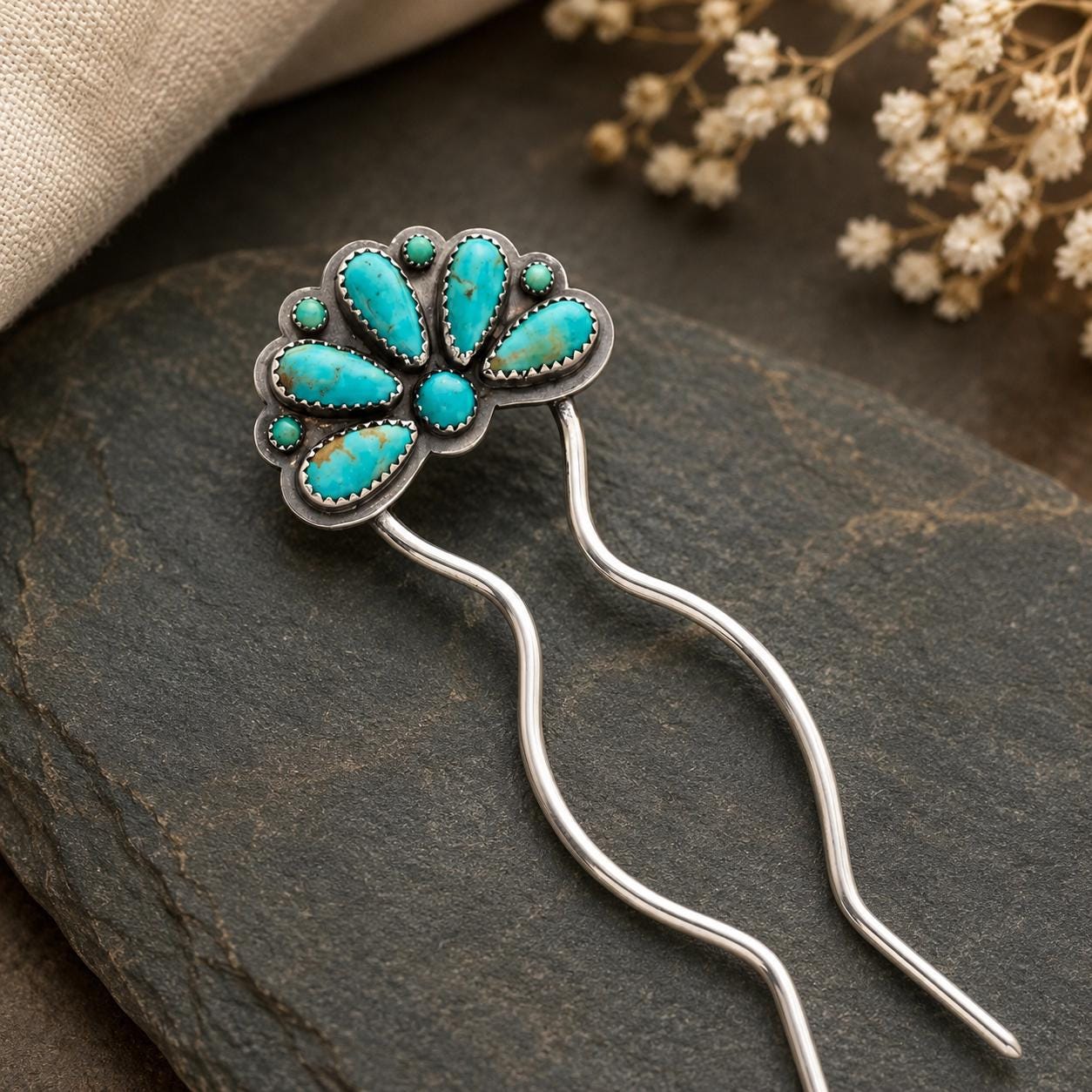 Sterling Silver Hair Forks - Etsy