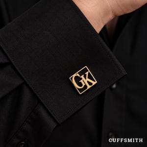 Custom Letter Cufflinks, Stainless Steel Business Gifts, Luxury Cufflinks, Business Gift & Corporate Favors