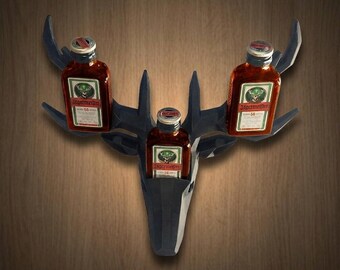 Jagermeister Hirsch Tisch Aufsteller fur Miniaturflaschen Geometrische Bar Deko Mannergeschenk Party Tischdeko Flaschenhalter Likor Halter