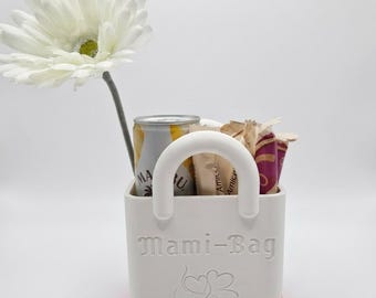 Personalisierbare Mami-Bag aus PLA – Kleiner Organizer & Deko-Körbchen für Mama – Geschenk zum Muttertag oder Geburtstag