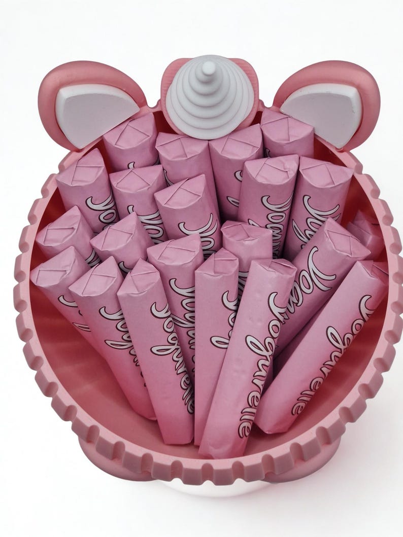Einhorn-Schale aus PLA in Wunschfarbe – Süßigkeiten-Halter & Schmuck-Organizer bild 6