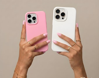 Funda de silicona líquida para teléfono, funda de silicona suave para iPhone, funda mate para teléfono, funda protectora suave, funda para iPhone 17, 16, 15, 14 Pro Max