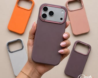 Capa MagSafe para iPhone em plástico rígido fosco, ultrafina e minimalista, com proteção reforçada (iPhone 17-12 Pro Max)