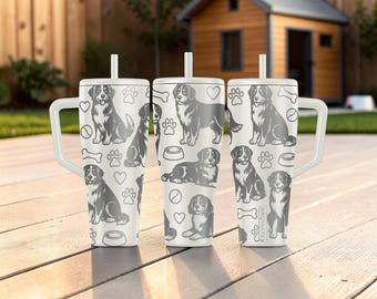 Berner Sennenhund BrüMate Era Tumbler - 20oz 32oz 40oz - Berner Sennenhund Wasserflasche - Berner Mom Geschenk