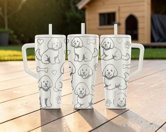 Bichon Frise BrüMate Era Tumbler - 20oz 32oz 40oz - Hundeliebhaber Wasserflasche - Bichon Mom Geschenk