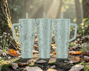 Engraved Camping Bear BrüMate Era Tumbler – 20oz 32oz 40oz – Outdoor Forest Water Bottle – Cute Nature Gift Idea