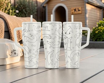 Dackel BrüMate Era Tumbler - 20oz 32oz 40oz - Wiener Hundewasserflasche - Dackel Mom Geschenk