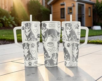 Australian Shepherd BrüMate Era Tumbler - 20oz 32oz 40oz - Hundeliebhaber Wasserflasche - Aussie Mom Geschenk