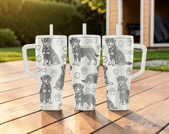 Rottweiler BrüMate Era Tumbler - 20oz 32oz 40oz - Hundeliebhaber Wasserflasche - Rottie Mom Geschenkidee