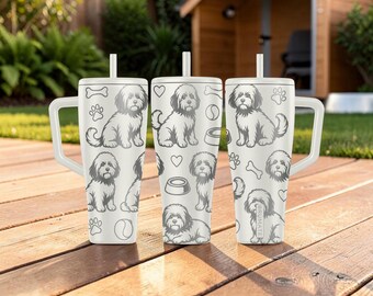 Havanese BrüMate Era Tumbler - 20oz 32oz 40oz - Hundeliebhaber Wasserflasche - Havaneser Mutter Geschenk