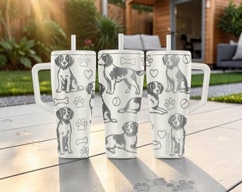 Border Collie BrüMate Era Tumbler - 20oz 32oz 40oz - Hundeliebhaber Wasserflasche - Border Collie Geschenk