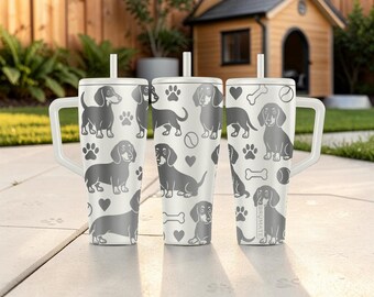 Dackel BrüMate Era Tumbler - 20oz 32oz 40oz - Wiener Hundewasserflasche - Hundeliebhaber Geschenkidee