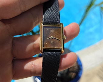 Vintage Concord Quartz Rectangular Dress Watch