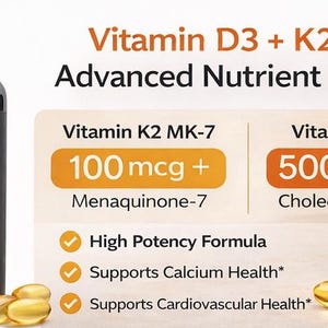 Vitamin D3 K2 MK-7 Softgels, Immune Bone Support, Coconut MCT Oil bild 2