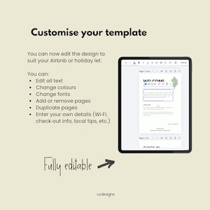 Plantilla de manual para casa rural de Airbnb / Paquete de bienvenida editable en Canva / Guía para huéspedes de alquiler vacacional en el Reino Unido imagen 5