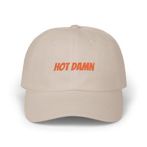 HOT DAMN Minimal Logo Sweatshirt & Dad Hat